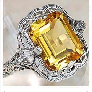 Natural 3.5Ct Tanzanite 925Silver Ring Women/size9